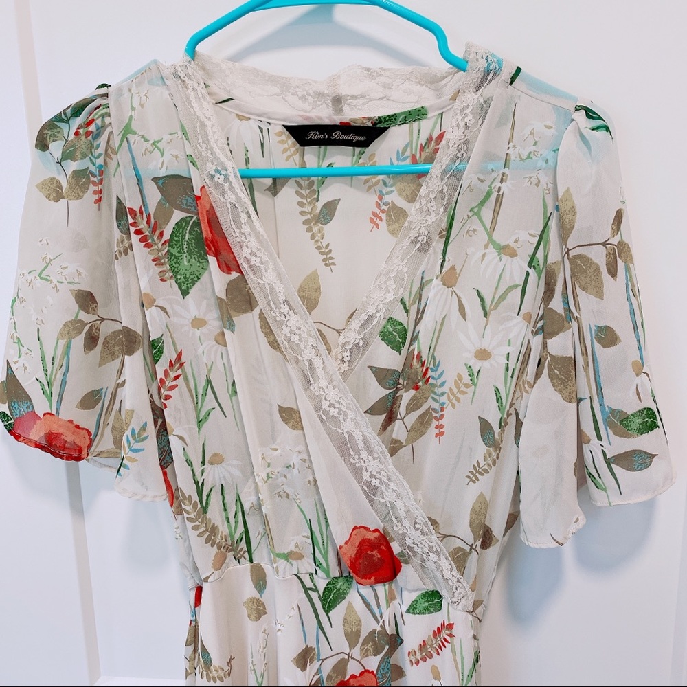 Women Midi Floral Dress